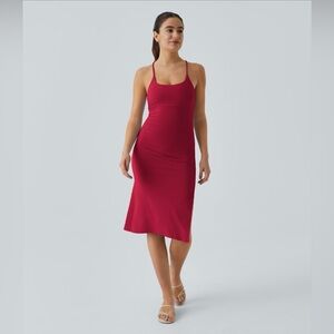 HALARA Red Midi Dress